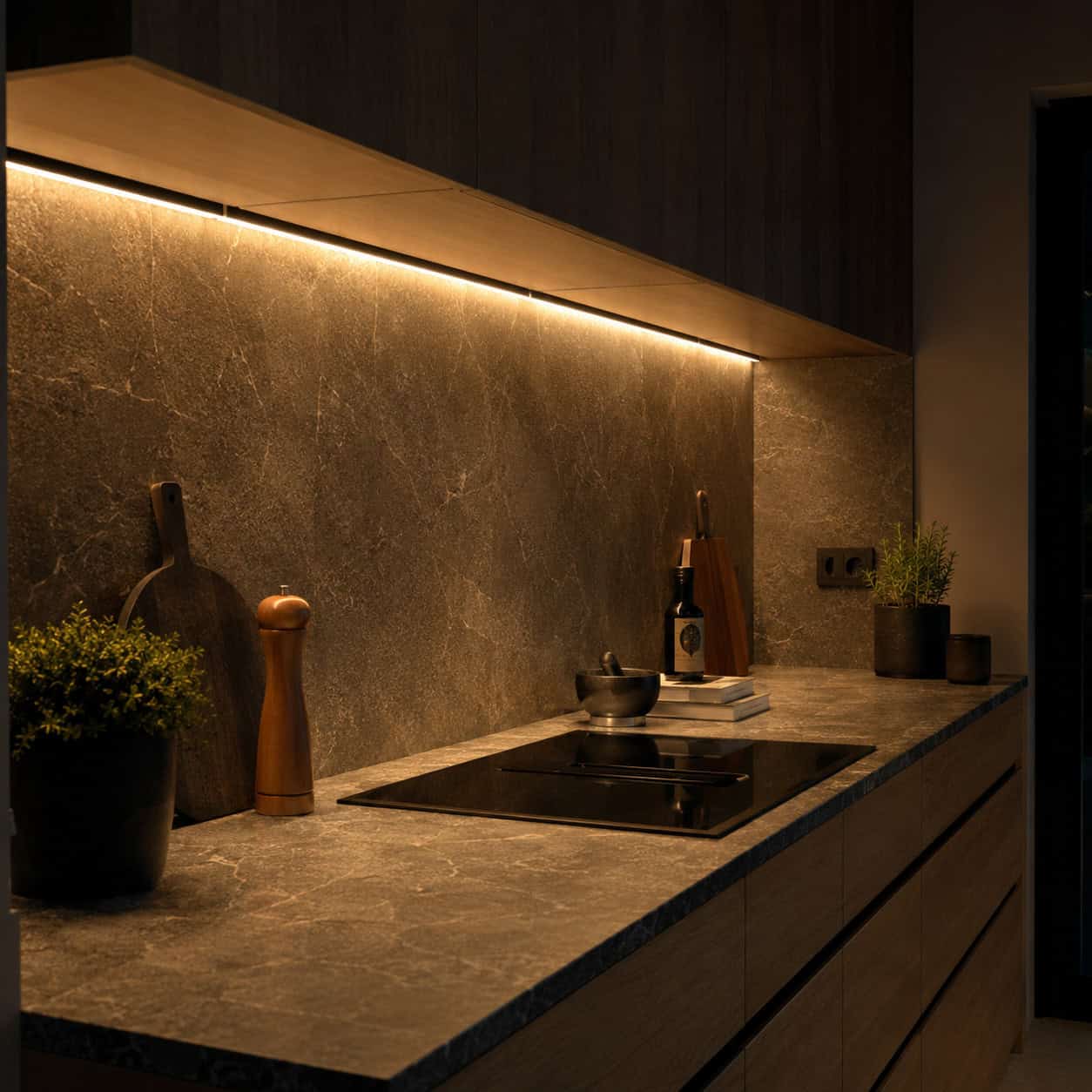 Brighten Counters With Under-Cabinet Lighting