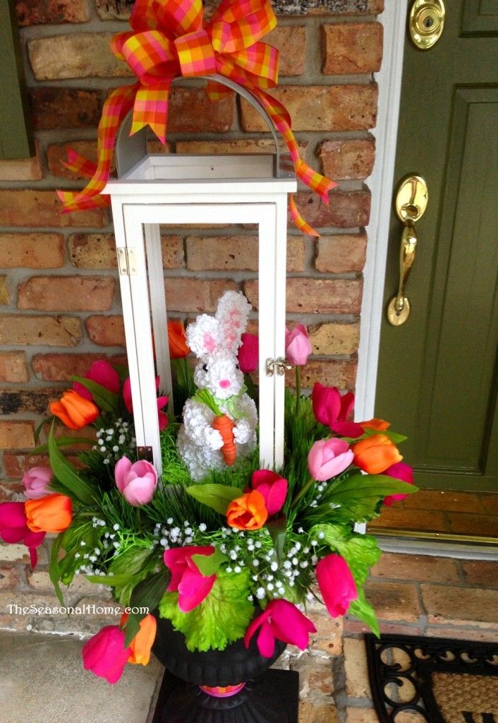 Lantern Bunny Topiaries