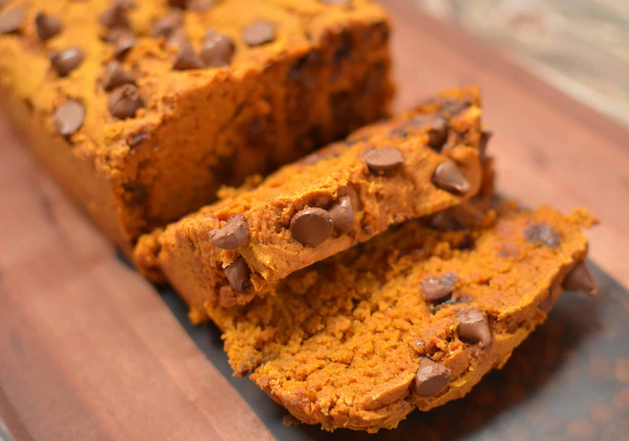 Chocolaty Pumpkin Spice Loaf With Rich Semi-Sweet Morsels