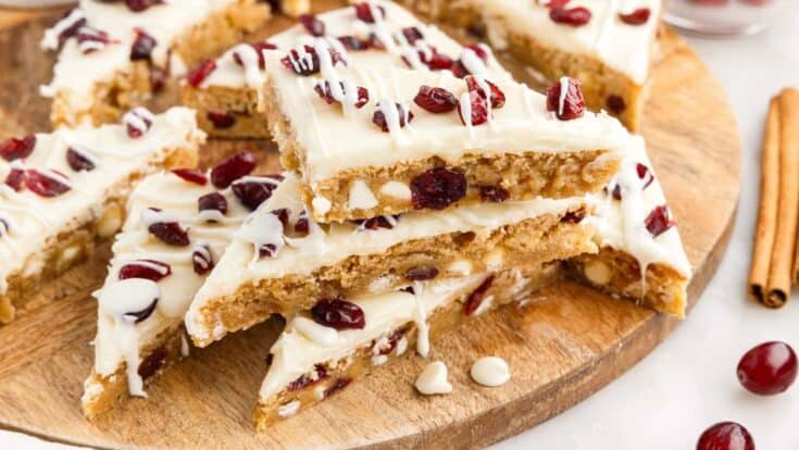 Festive Cranberry White-Chocolate Squares