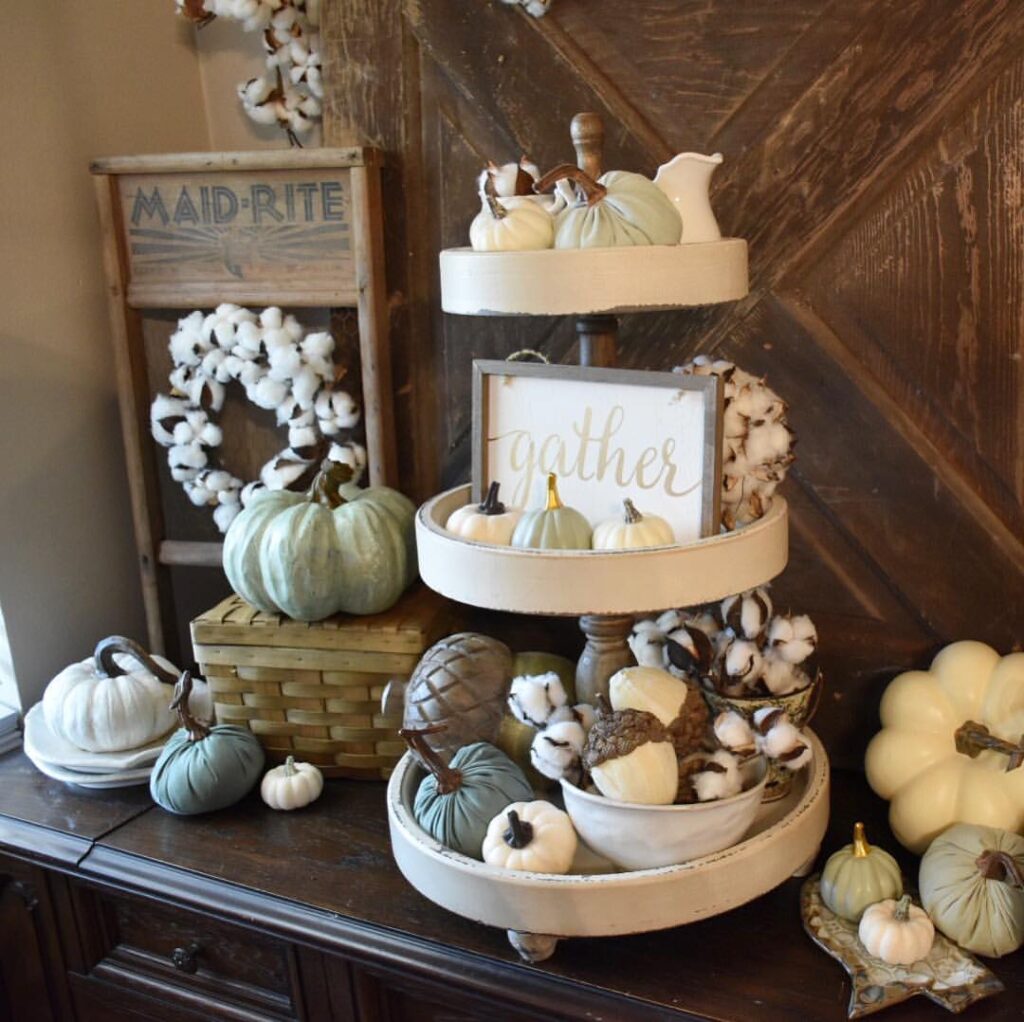 Rustic Charm Holiday Tray