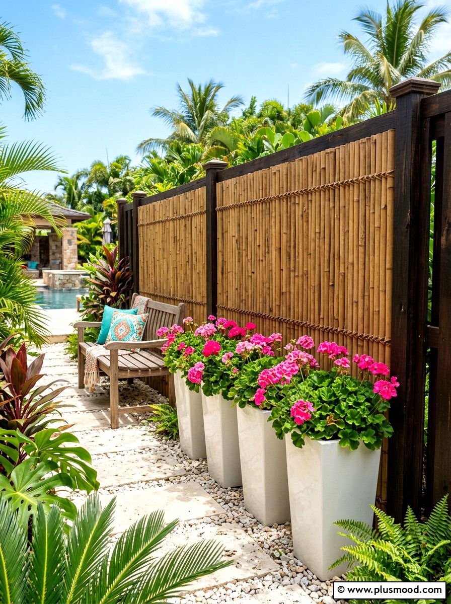 Screen a Close Neighbor With Natural Texture