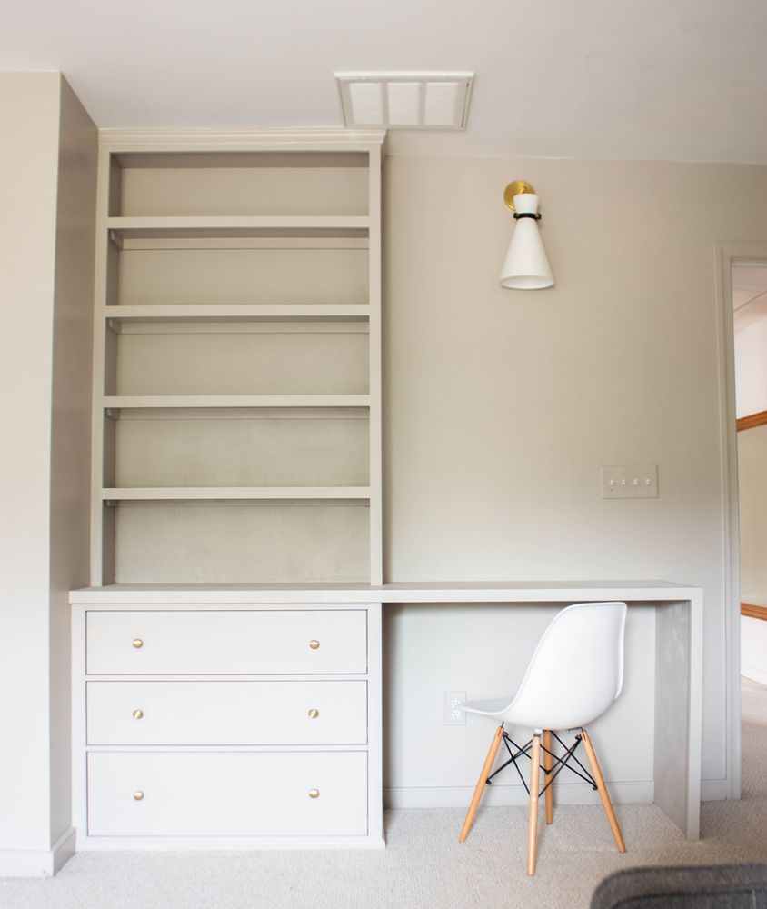 Transform Your Space with a Built-In Bookcase Desk Using the IKEA HEMNES Chest