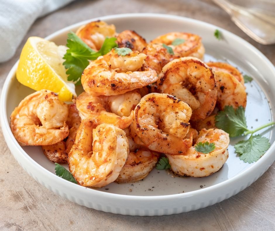 Zesty Air Fryer Garlic Chili Shrimp