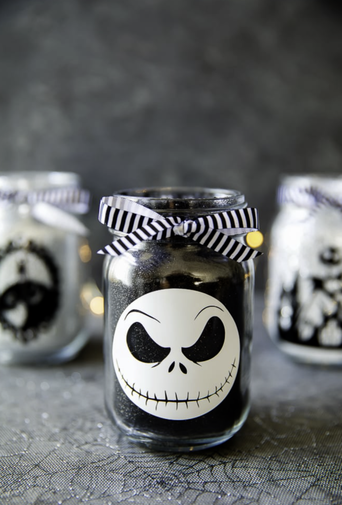 Creative Painted Pumpkin Centerpiece with Cake Pan Base