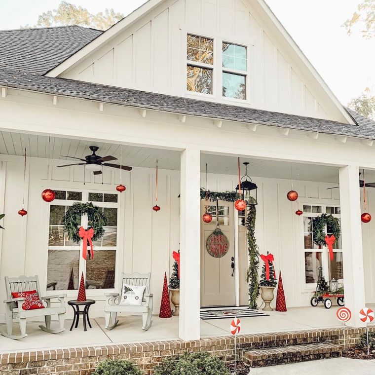 Step Back in Time with Vintage Christmas Porch Charm