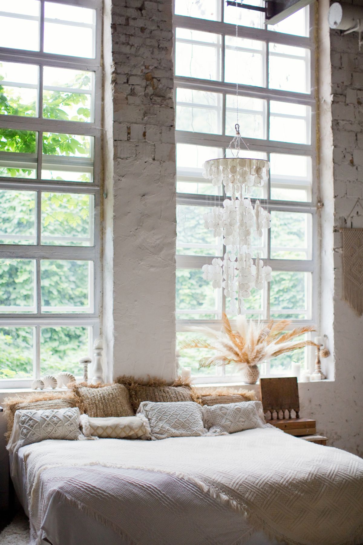 Bright and Airy Bedroom with Bohemian Vintage Vibes