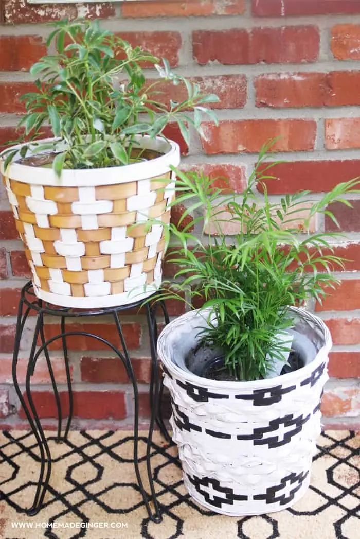 Elevate Your Guest Room with Hand-Painted Tribal Baskets