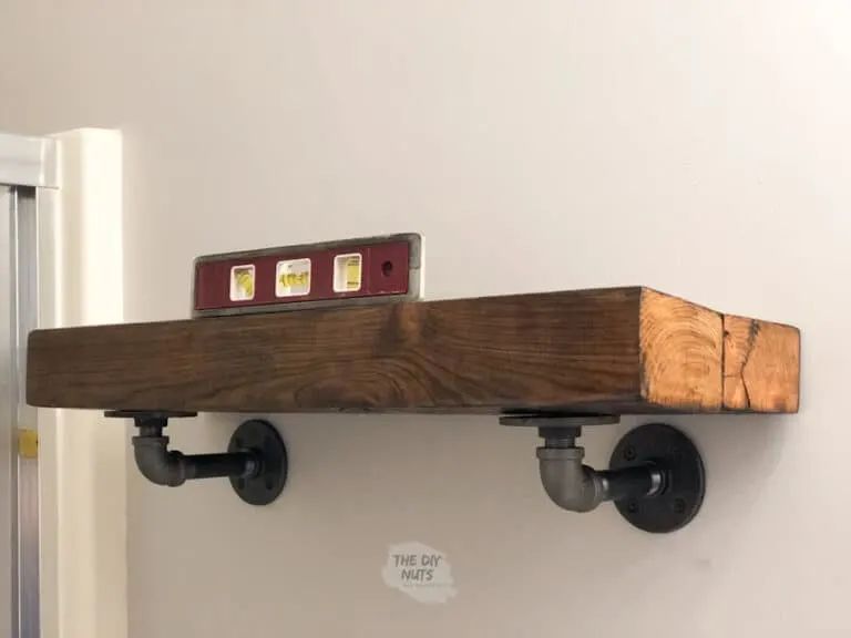 Reclaimed Wood Shelves with an Industrial Edge