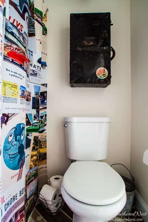 Suitcase Revival: Vintage Medicine Cabinet Shelf