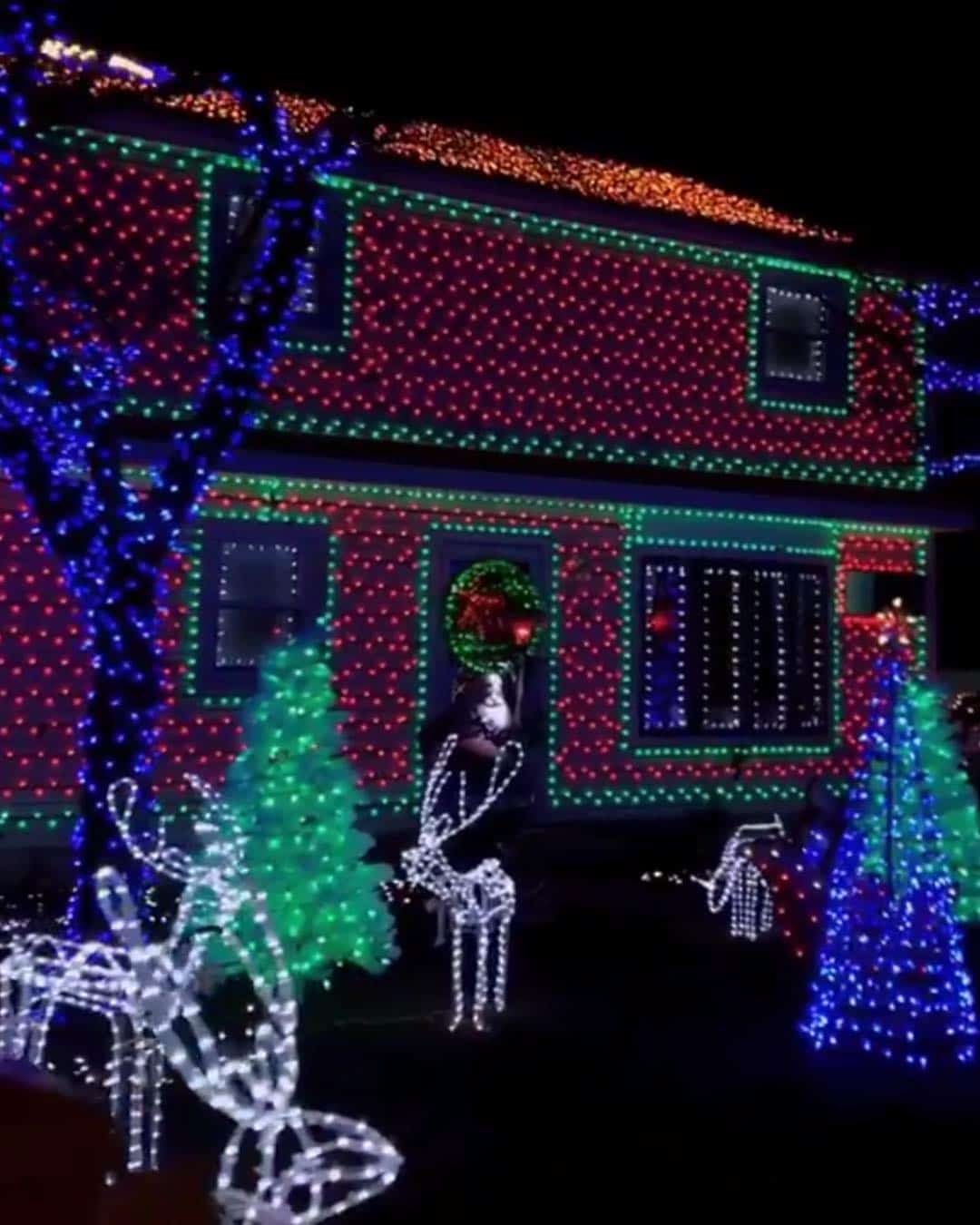Color-Block Your Home with Holiday Lights