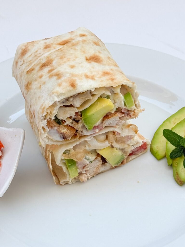 Crispy Chicken & Avocado Ranch Burritos
