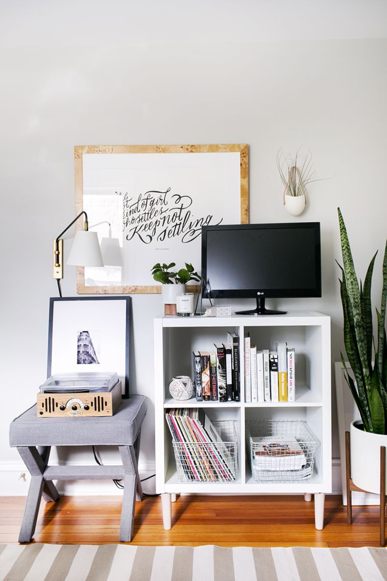Customize the EXPEDIT Bookcase into a Chic TV Stand