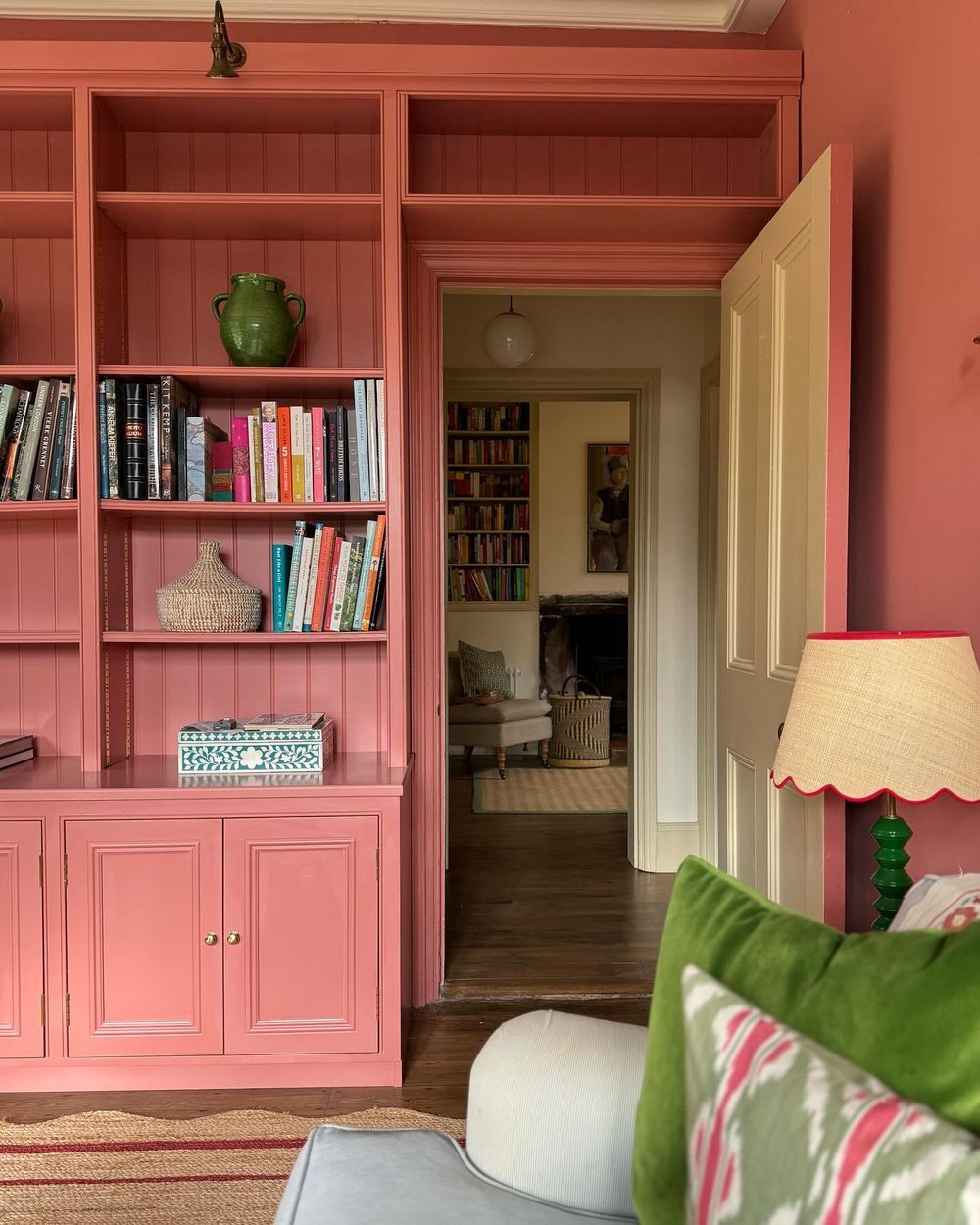 Elevate Your Bookcase with Color and Curated Decor