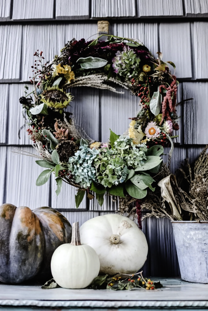 Enchanting Dried Flower Hoop Wreath