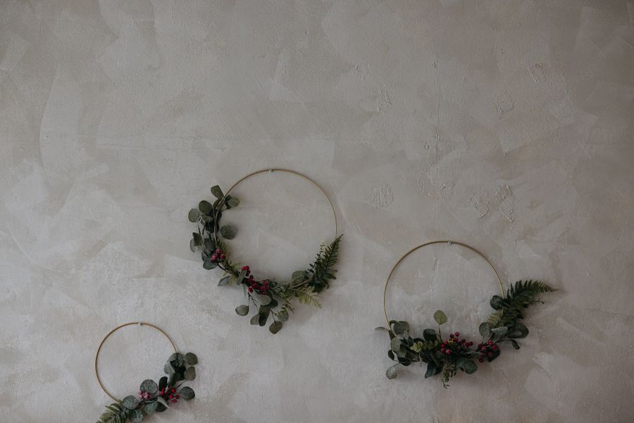 Hang a Trio of Minimal Indoor Wreaths