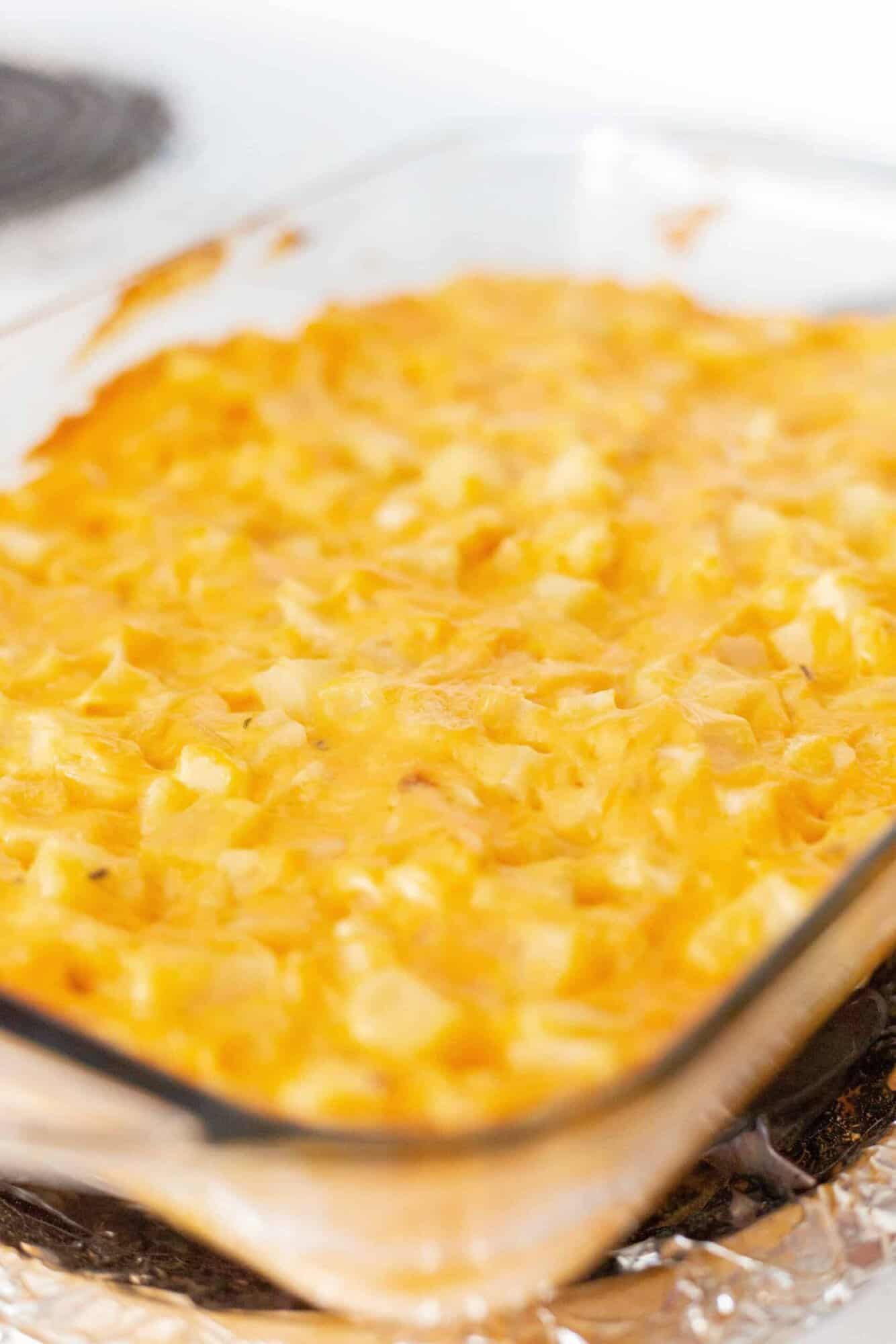 Maple-Onion Cheddar Potato Casserole