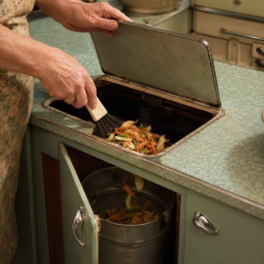 A Countertop Opening for Scraps