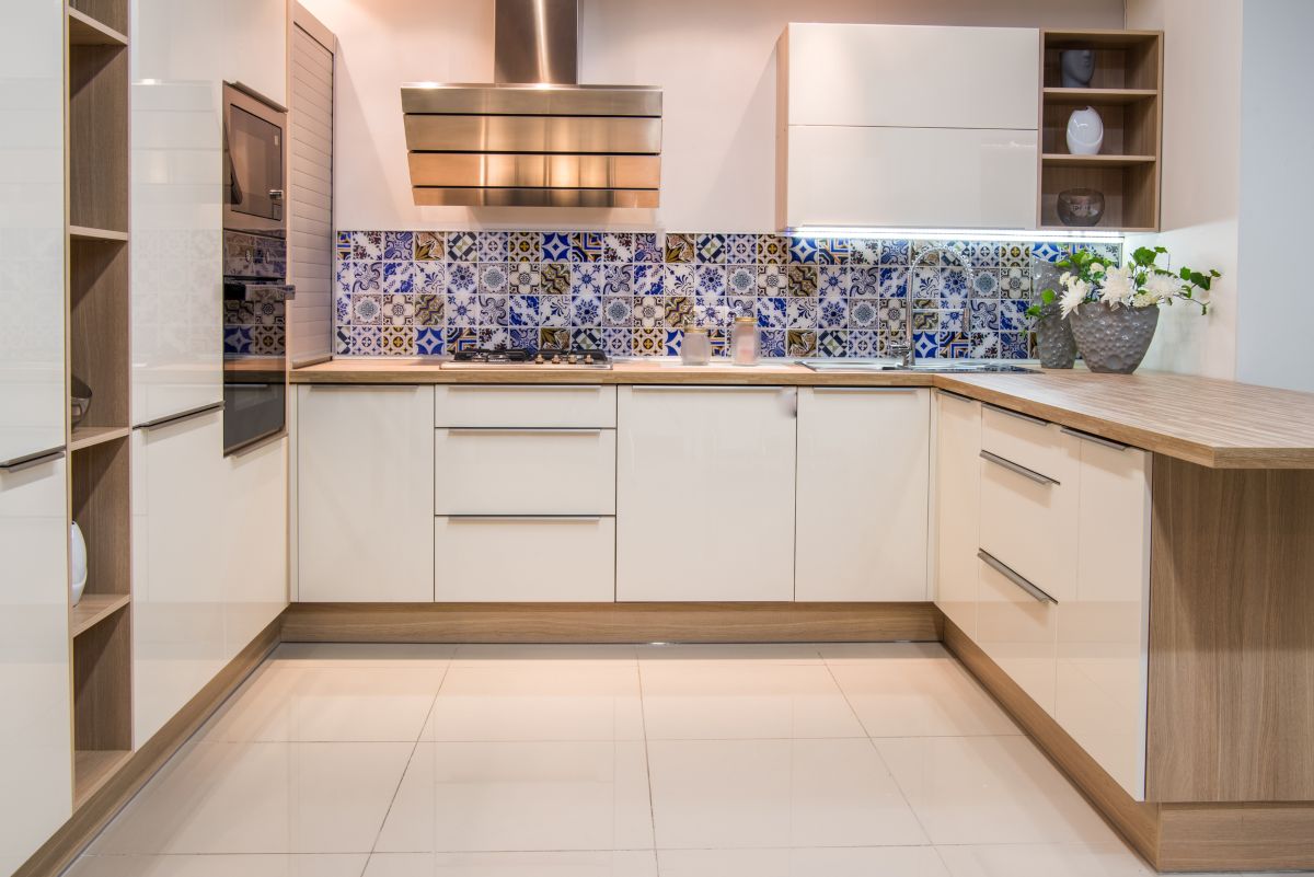 Patterned Tile Backsplash