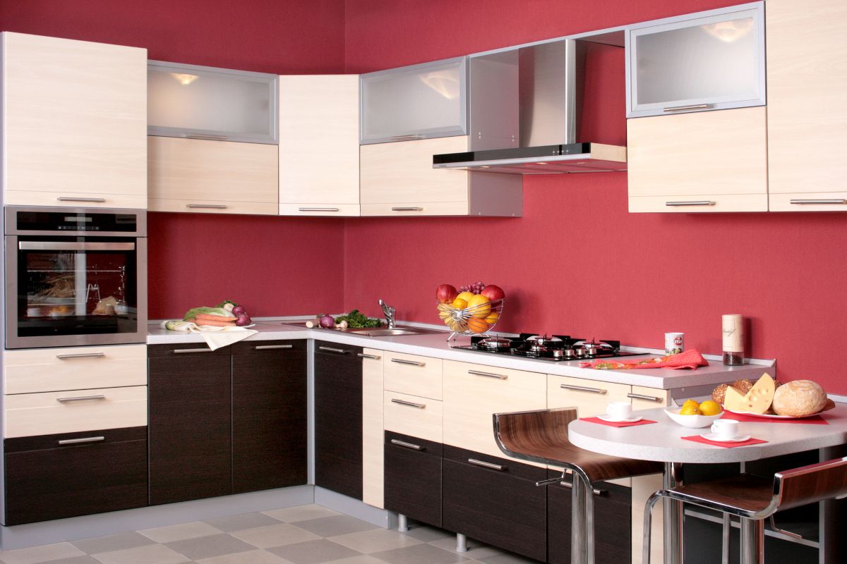 Bold Red Accent Wall