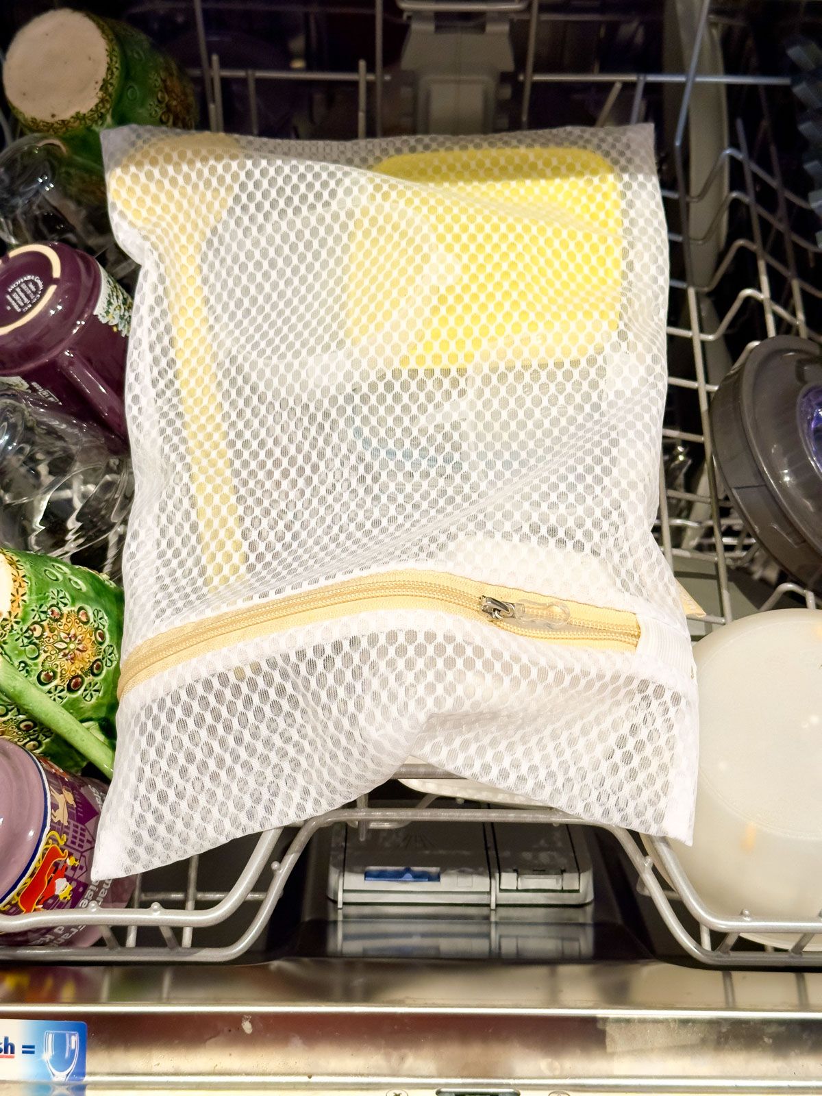 Keep Tiny Kitchen Bits Together with a Mesh Bag Trick