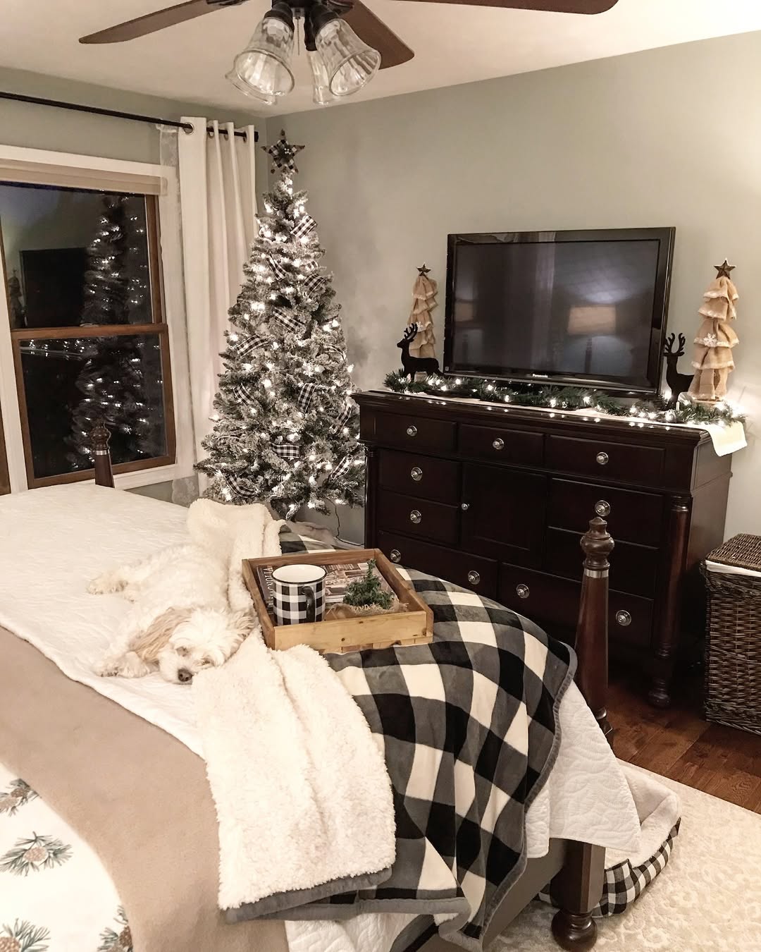 Mix Cabin Checks with Simple Black and White