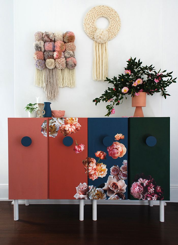 Eclectic Decoupage Sideboard