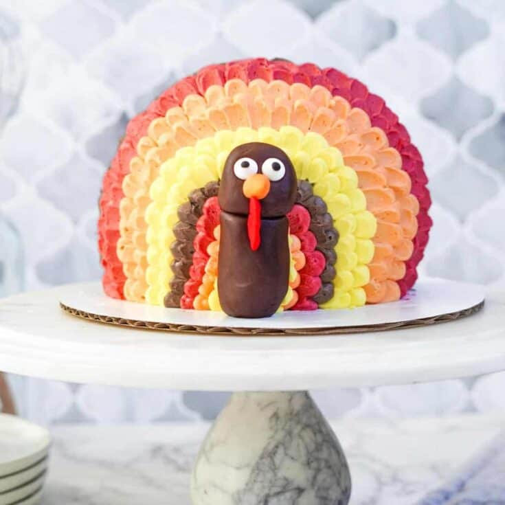 Autumn Feather Layer Cake
