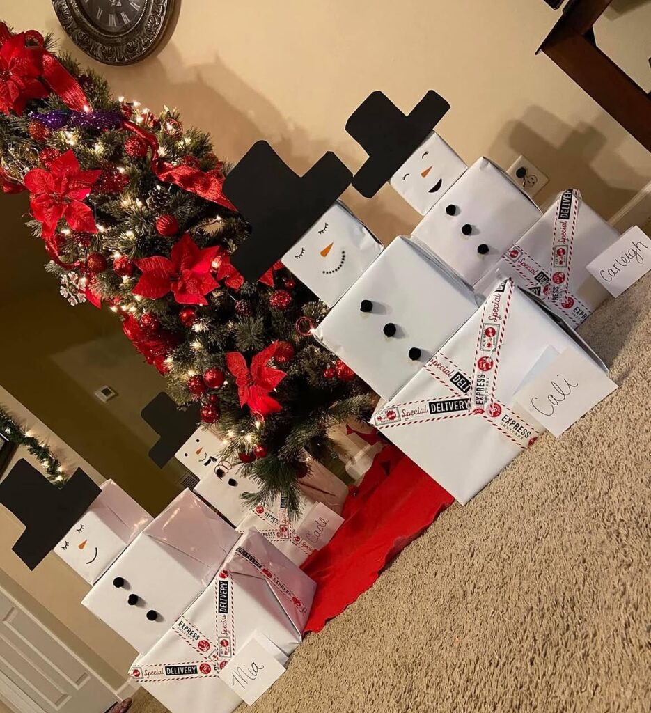 Festive Frosty Gift Wraps