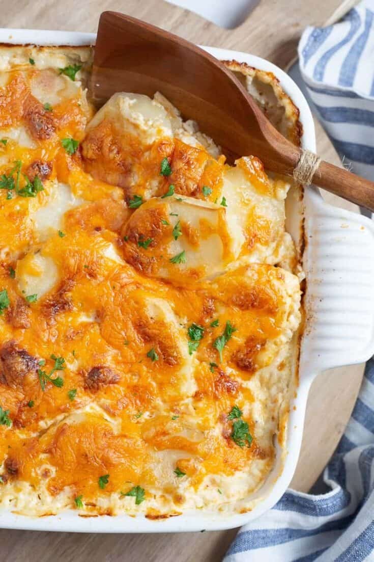 Holiday Smoked-Gouda Potato Casserole with Crispy Panko