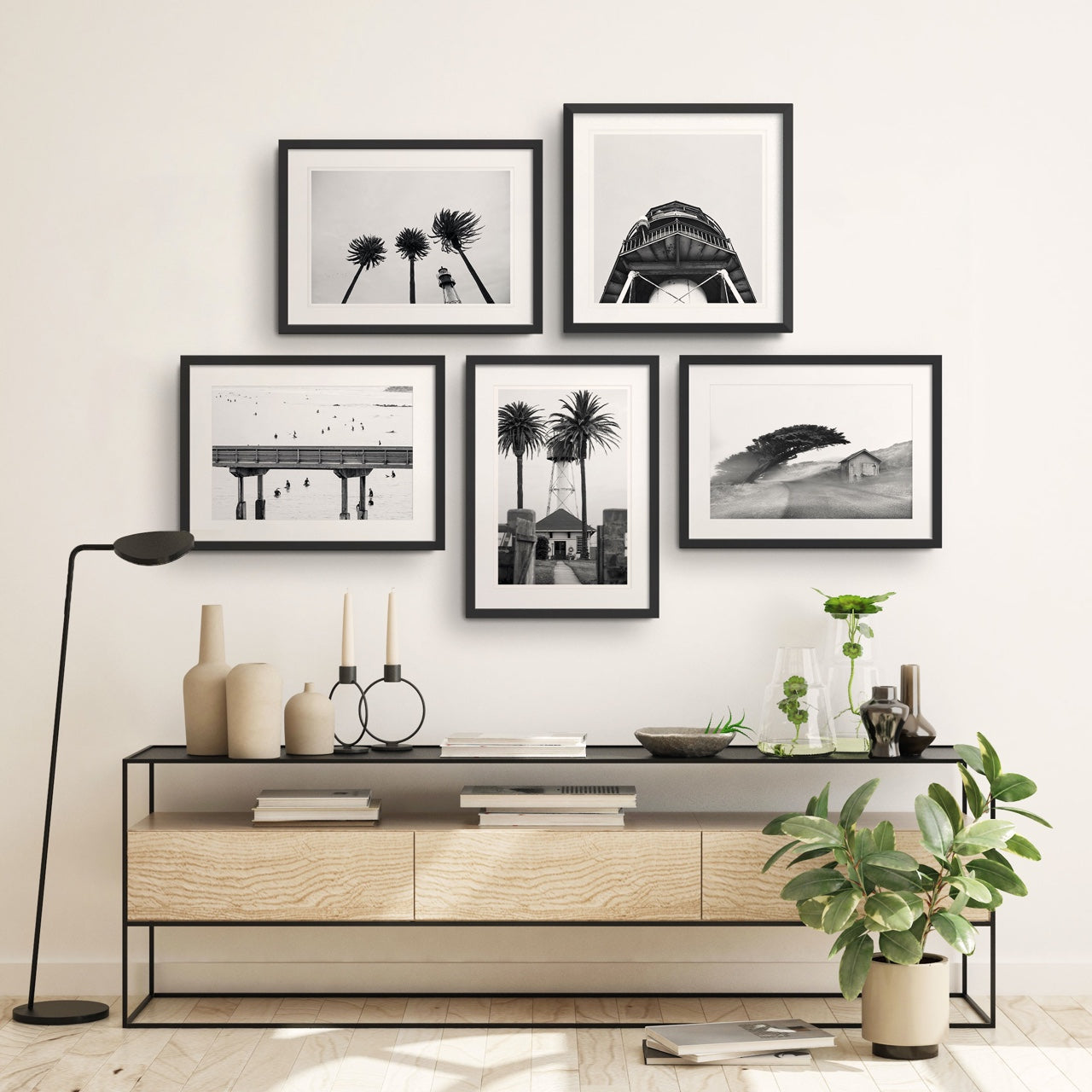 Chic Monochrome Memories: Creating a Personal Photo Display