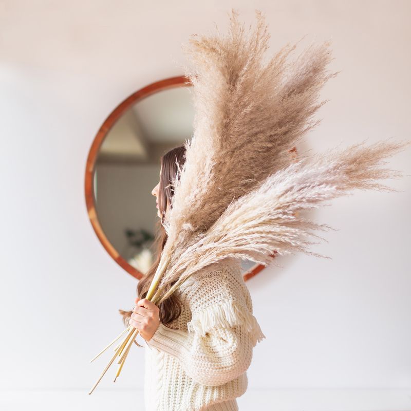 Pampas Grass Arrangements for a Boho Girl's Room