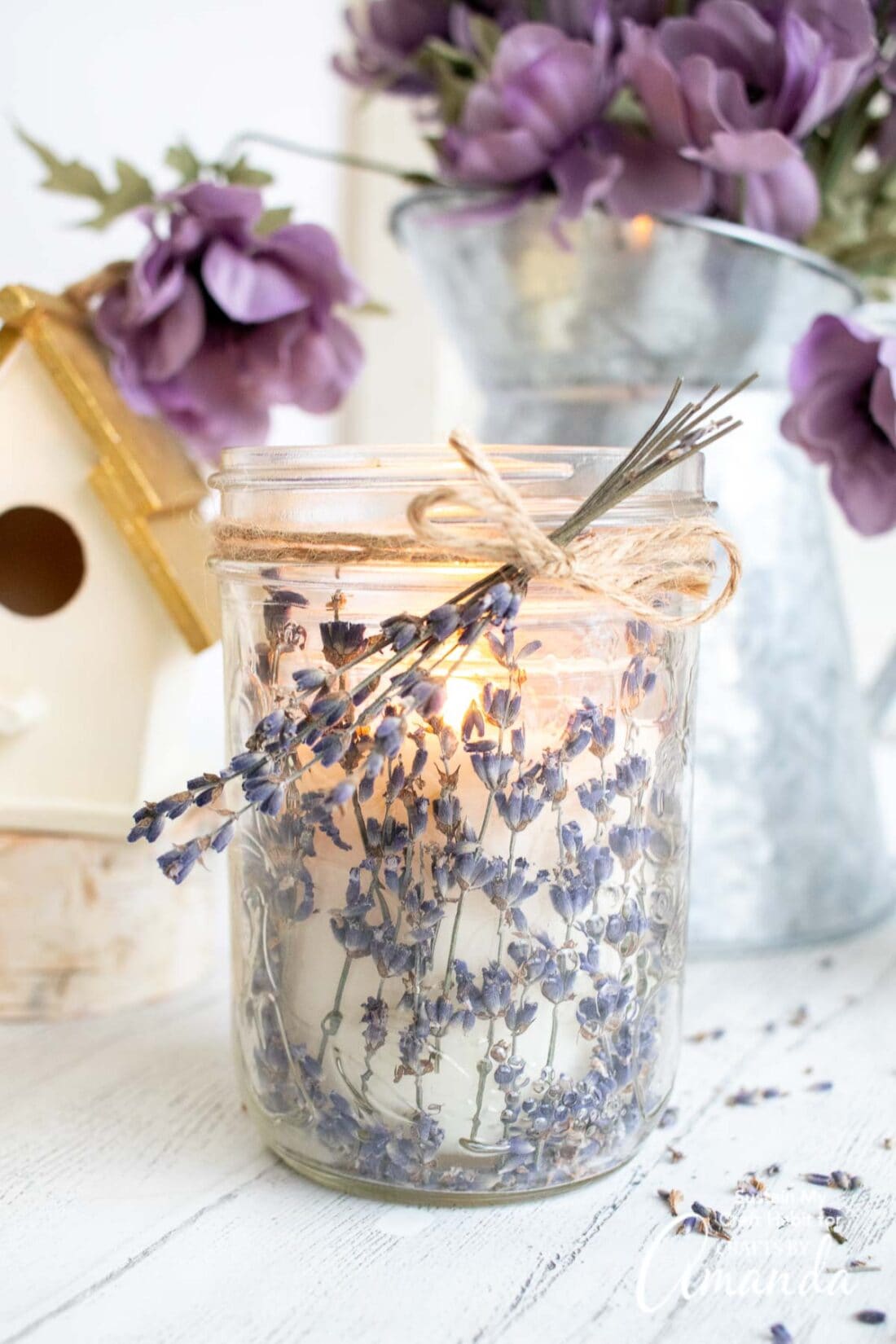 Lavender Candle Ambiance Corner