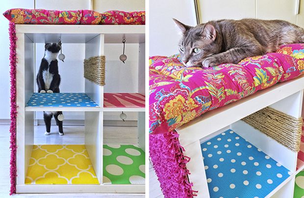 IKEA KALLAX Sensory Play Wall — Build an Interactive Cat Playground