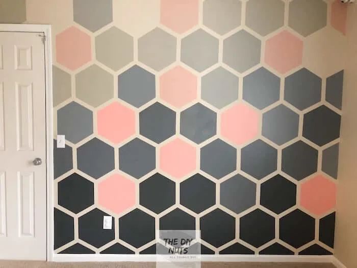 Stunning Ombre Hexagon Accent Wall