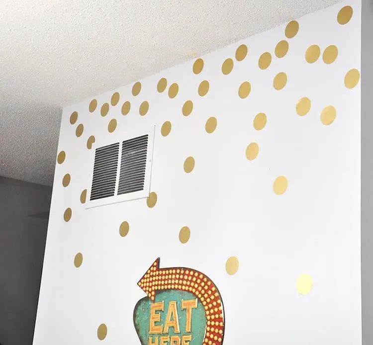 Shimmering Gold Wall Decals