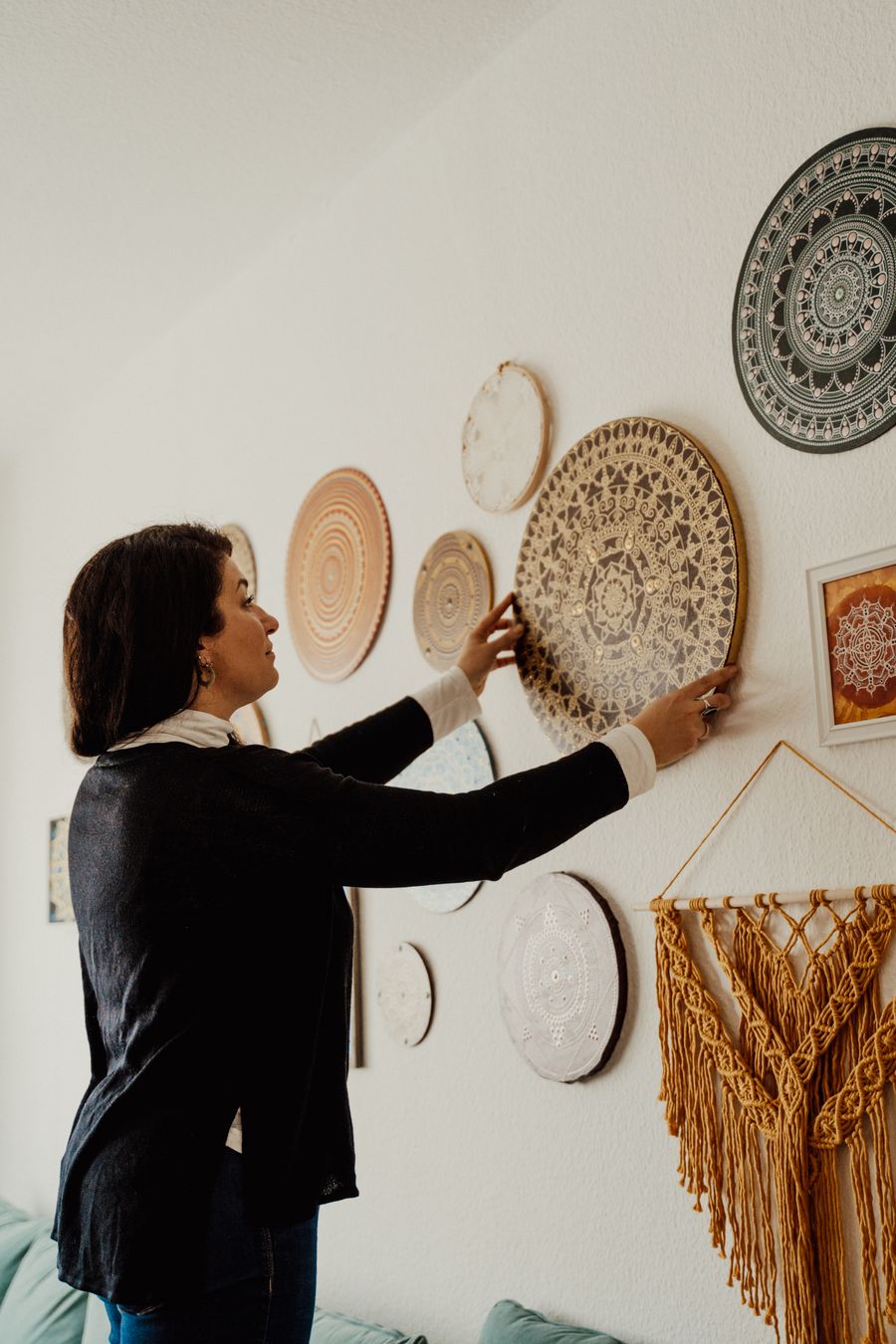 Arrange a Collection of Round Wooden Accents