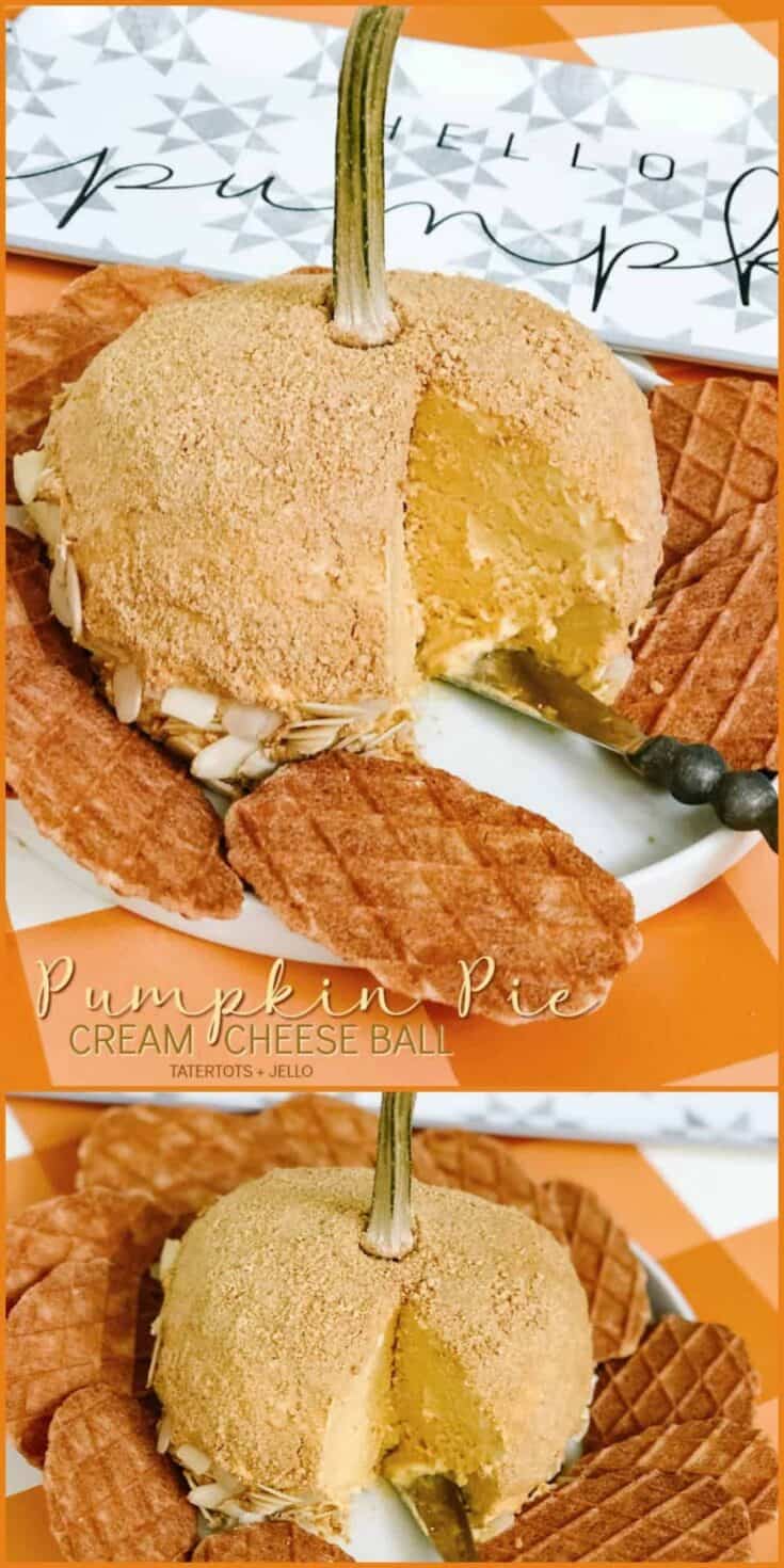 Spiced Pumpkin Cheeseball Crown