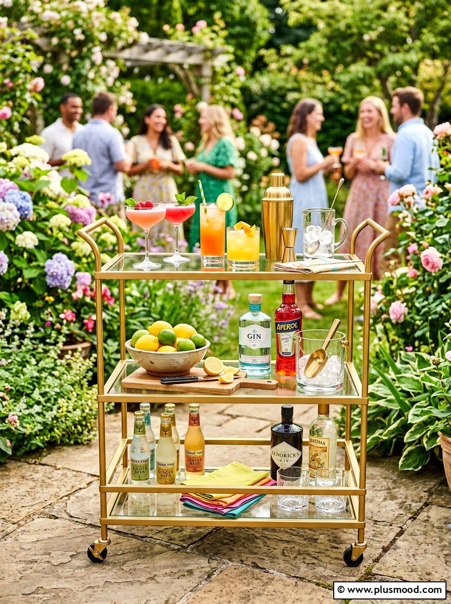 Keep Drinks Close With a Rolling Cart