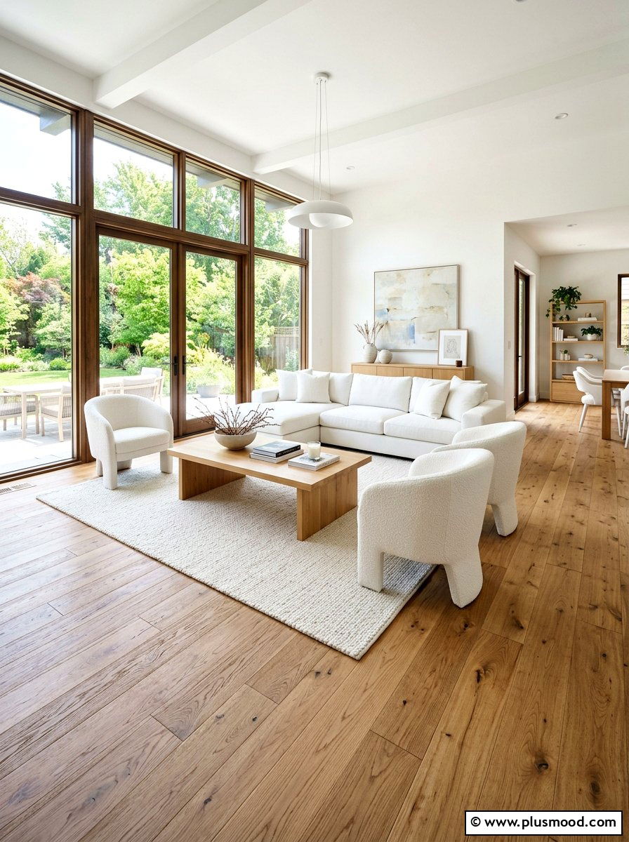 Breezy Elegance with Light Wood Accents