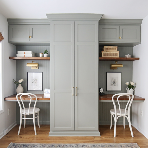 Transform Your Space with a Custom Built-In Desk Using IKEA PAX