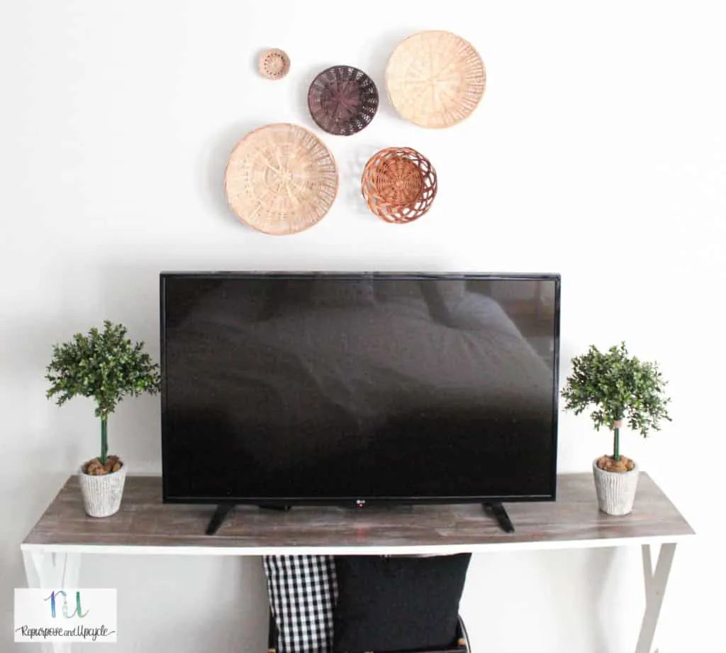 Eclectic Basket Display for Warmth and Texture