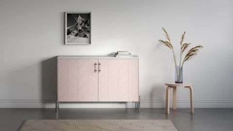 Pastel Minimalist Entry Console