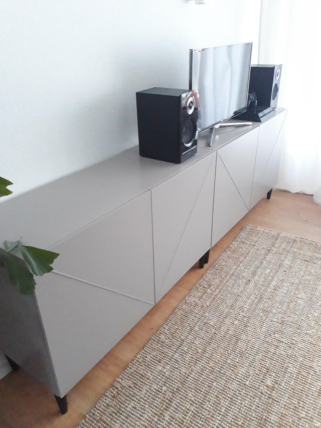 BESTA Makeover: Diagonal-Accent Media Console