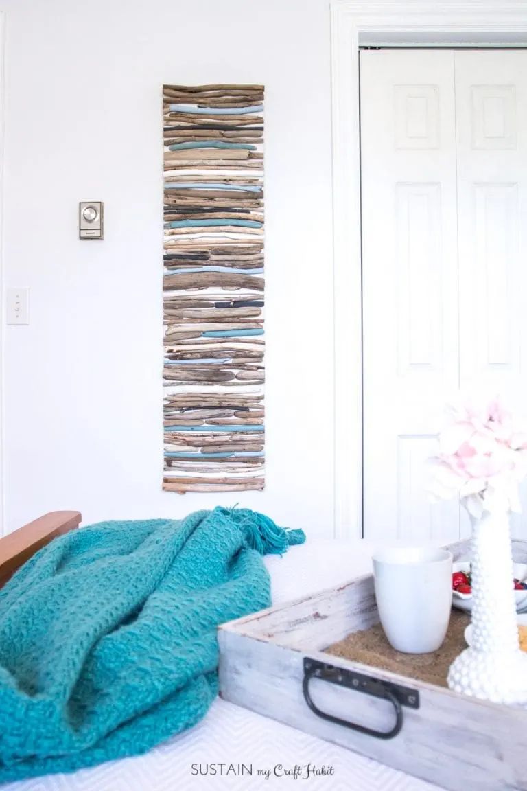 Rustic Driftwood Wall Art for a Beachy Vibe