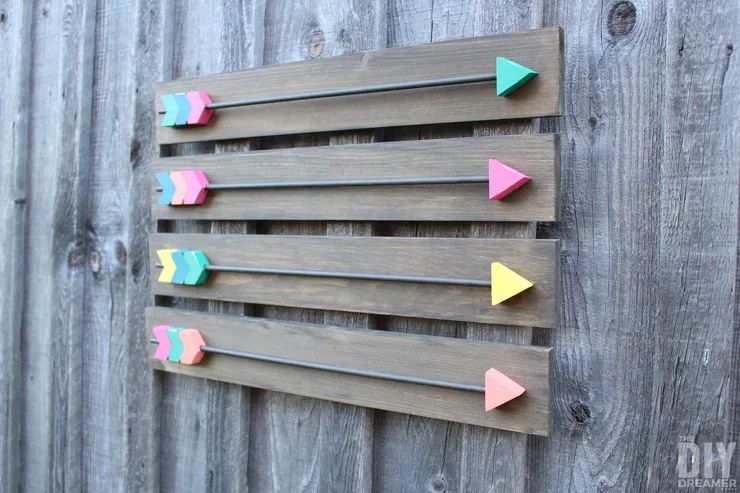 Vibrant Arrow Accent Wall