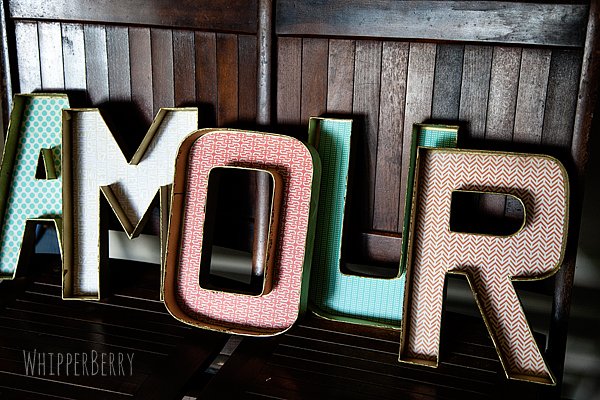 Personalized Cardboard Letter Accents