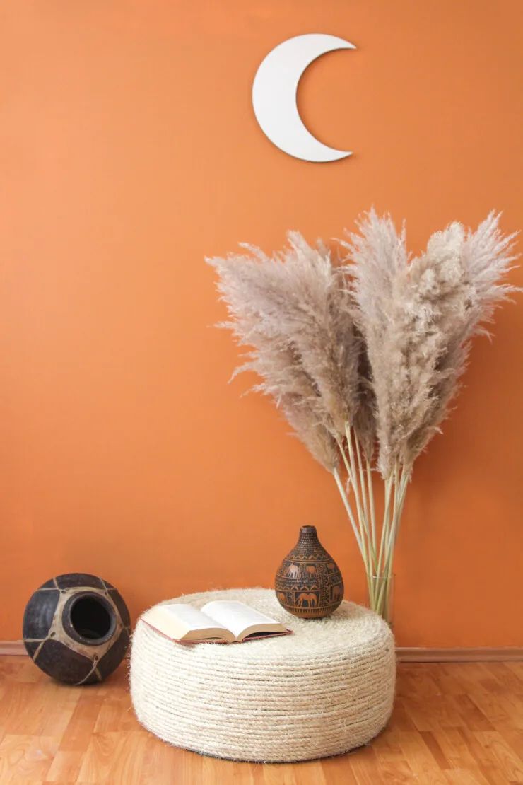 Chic Upcycled Tire Pouf