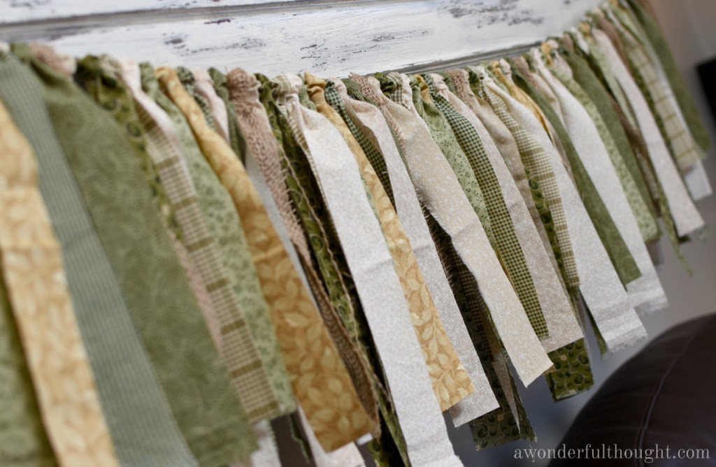 Chunky Fabric Tassel Garland
