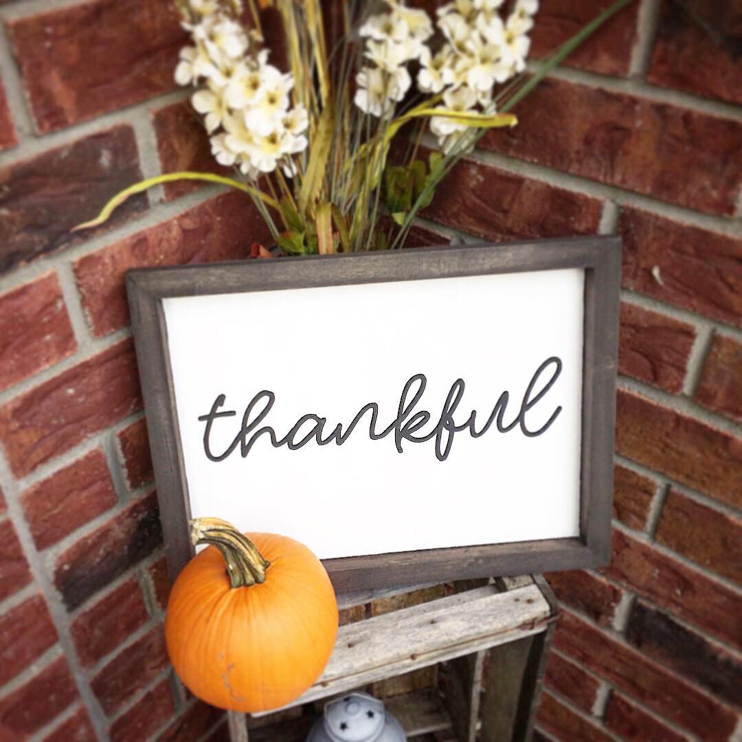 Rustic Gratitude Plaque